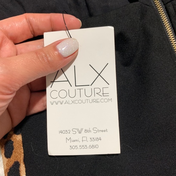 ALX Couture Cheetah Print crop top w/ back zipper - Picture 7 of 7